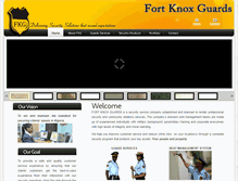 Tablet Screenshot of fortknoxguards.com